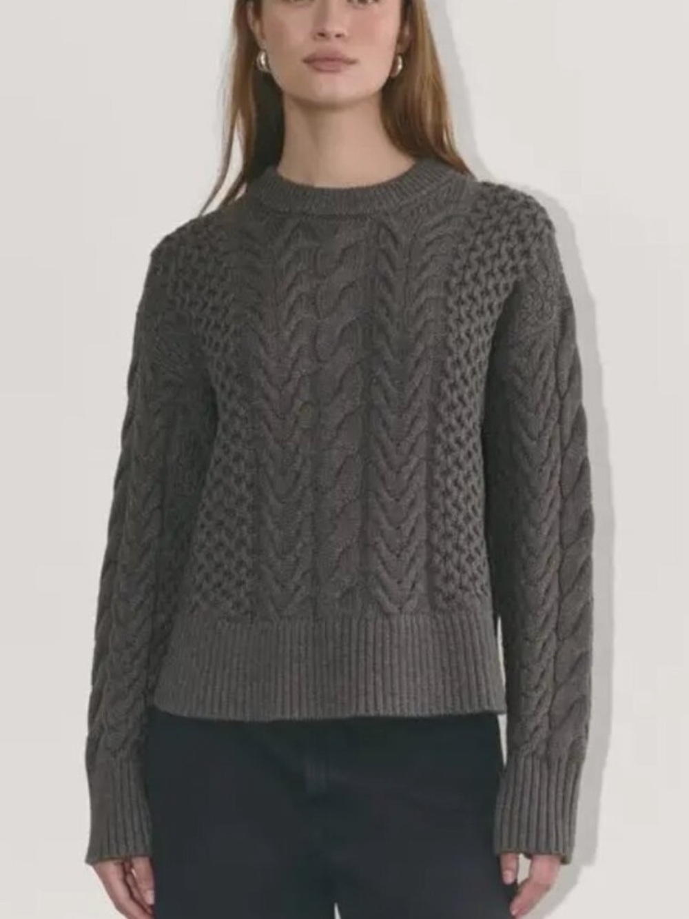 Everlane Cable Sweater in Everyday Cotton